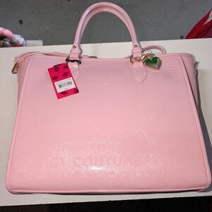 Juicy Couture Pink Embossed Tote Bag